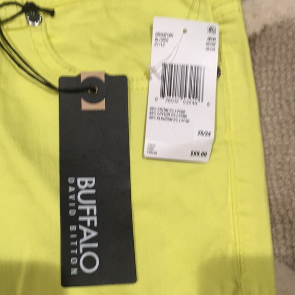 NWT yellow Buffalo cropped pants/jeans - Picture 2 of 7